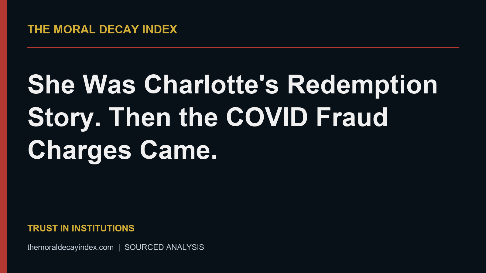 She Was Charlotte’s Redemption Story. Then the COVID Fraud Charges Came.
