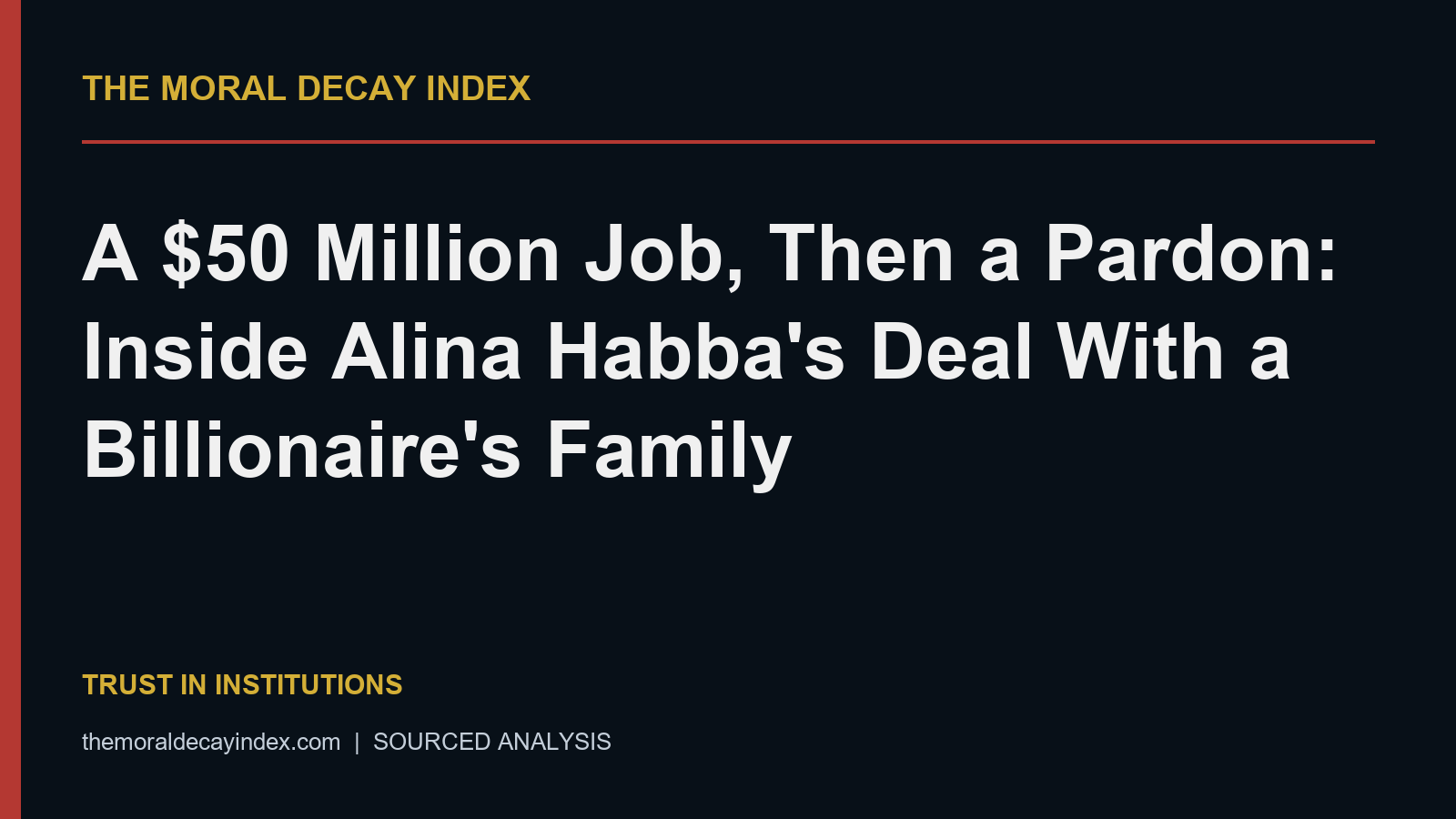 A $50 Million Job, Then a Pardon: Inside Alina Habba’s Deal With a Billionaire’s Family